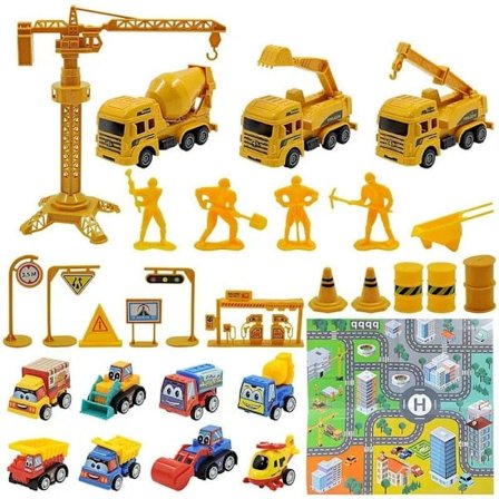 Adventskalender Bil Barn, 24 Dagers Nedtelling Julkalender Bil Leke, Lekebiler for 2 3 4 5 6 År Gamle Gutter Jul Nyhet Leke Sett