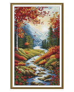 Stickpackung Bild Goldene Herbstblätter - Nova Sloboda