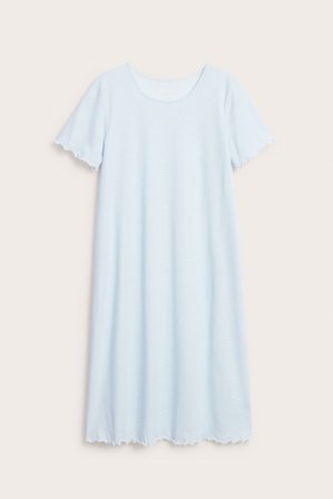 Kappahl | Mönstrat nattlinne Ljusblå 3XL | Ljusblå