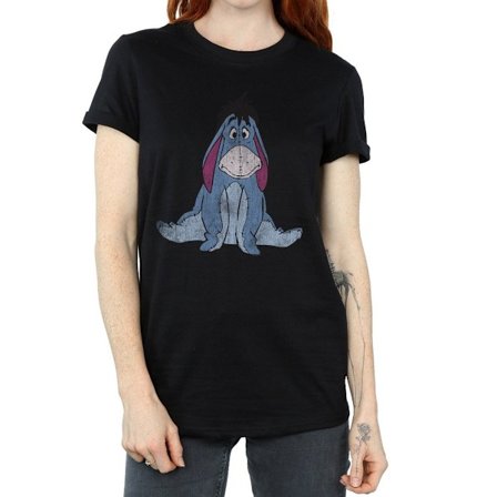 Winnie the Pooh Dam/Damer Eeyore Bomull Boyfriend T-shirt X