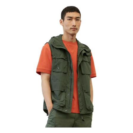 Marc O'Polo, Hooded utility bodywarmer Zielony, Mężczyzna, Rozmiar: L