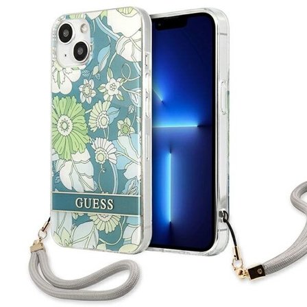 Guess GUHCP13SHFLSN iPhone 13 mini 5,4" grøn/grøn hardcase Blomsterrem