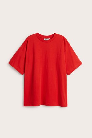 Kappahl | T-shirt oversize | Czerwony