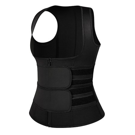Midjetrener Korsett Glidelås Vest Justerbar Neopren Kroppsformer Cincher Tank Top Midje Shapewear for Kvinner