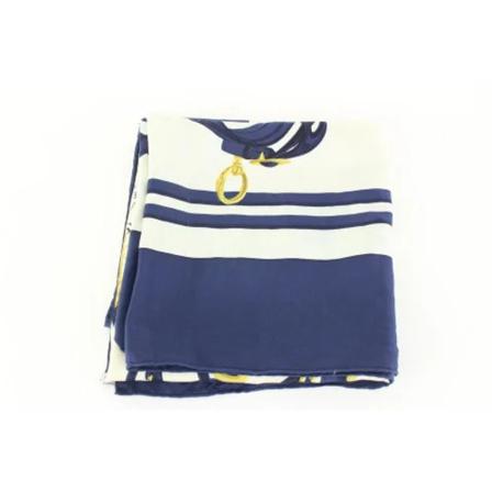 Louis Vuitton Vintage, Pre-owned Silk scarves Blauw, Dames, Maat:ONE Size