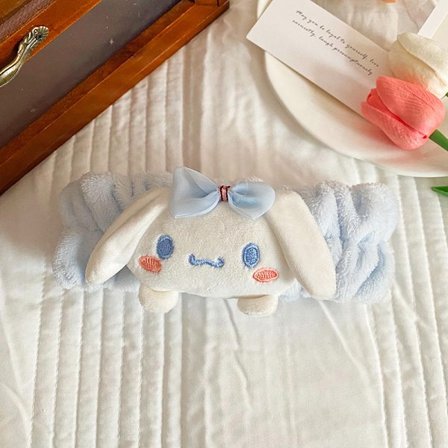 Mub- Plysch söt kanel hundhår prydnad farée sammet flicka hårband tecknad huvudduk