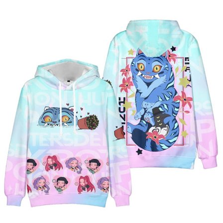 KPop Demon Hunters Huppari 3D-printti Pullover Huppari Miehille Naisille
