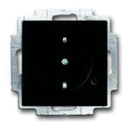 ABB 2CKA002013A5330 Vegguttak svart/matt, Strømbrytere & vegguttak