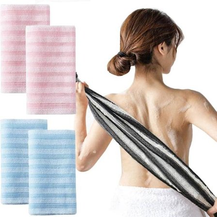 Blissal Kuoriva Suihkupyyhe, Blissal Pyyhe Miehille ja Naisille Pinkki+sininen 4 kpl