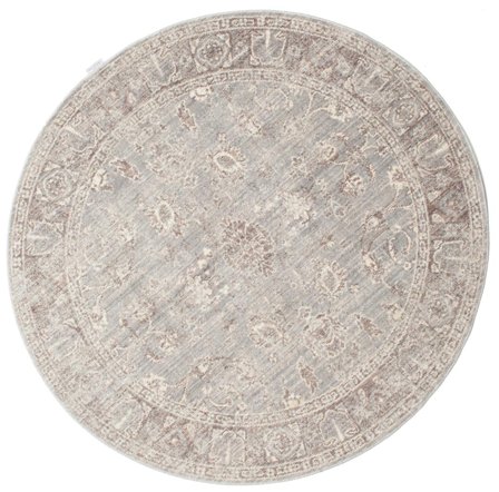 Vintage Petit Maharani Tapis - Gris Ø 150