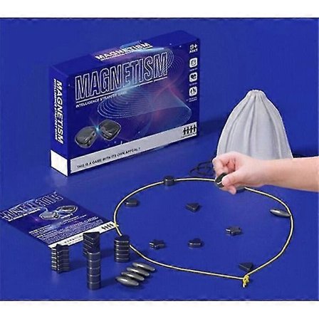 Magnetiskt Schackspel - Magnetiskt Brädspel - Roligt Magnetiskt Brädspel - Pusselstrategispel - Julklapp till Barn