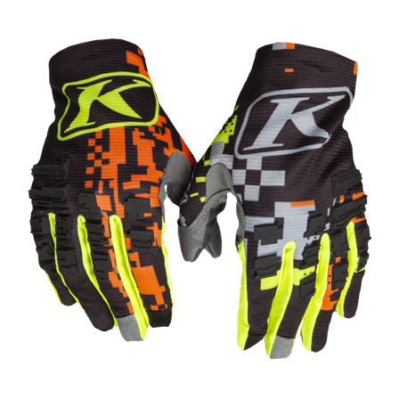 Guanti Cross Klim XC Lite Digital Chaos Arancio L (10)