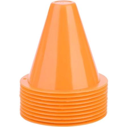 harjoituskäpyjä jalkapallo, jalkapallokäpyjä harjoitteluun 10 kpl koulutus liikennekäpyjä jalka - Perfet Orange