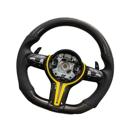 Kolfiber Sportratt 37cm Ratt för F10 F02 F30 Biltillbehör Snabb Installation