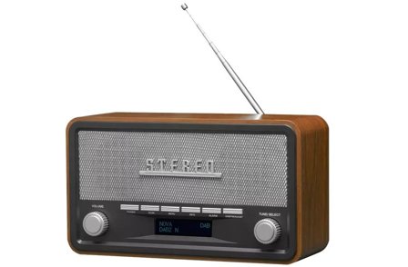 Denver DAB-18 - clock radio - Bluetooth - Stereo - Sølv