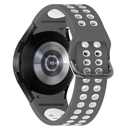 Tvåfärgat 20 mm silikonarmband för Samsung Galaxy Watch 4/5/6 40 mm 44 mm / 5 Pro 45 mm
