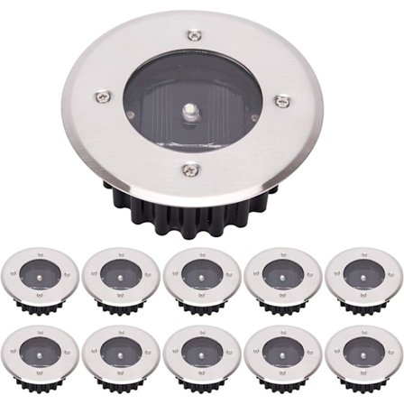 LED Solcellsmarkbelysning 10-pack, TOSHIN Utomhusbelysning, Gatubelysning