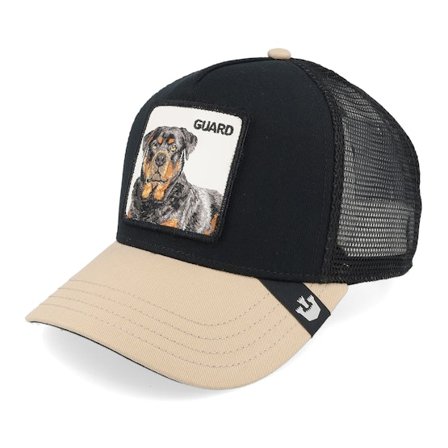 Goorin Bros. - Negro trucker Gorra - The Guard Dog Seasonal Core Black/Taupe A-Frame Trucker @ Hatstore