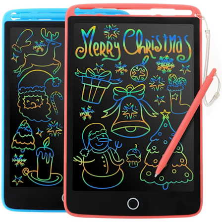 LCD Skrivetavle for Barn, 8.5 tommer Tegnebrett Fargerikt Tegnebrett, Reiseleker Aktivitetslæring Pedagogisk Til