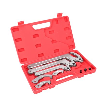 6 stk. justerbar mutter-nøkkel, stor åpning, rørnøkkel, håndverktøy C-nøkler