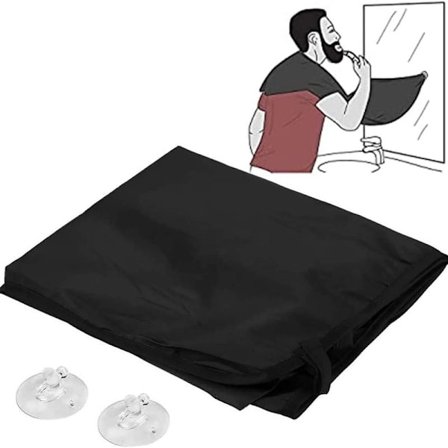 Forstykke til herreskjegg - barberforkle - skjeggresirkuleringshår -