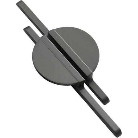 2 stk. sorte runde skabslåge skuffe håndtag køkkenskabslåge knop møbelbeslag, 230 mm YXZ