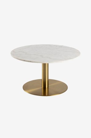 NORDFORM - Sofabord Cleo, Ø 80 cm - Hvit - Sofabord - Fra Homeroom