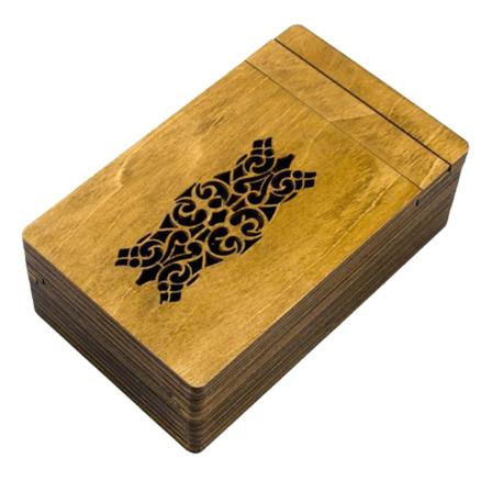 Trä Hjärnteaser Hemlig Öppning Pussel Box Mystisk