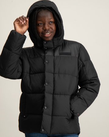 Tommy Hilfiger CONTRAST PADDED JACKET Sort Jakker Pige - Kids Brand Store