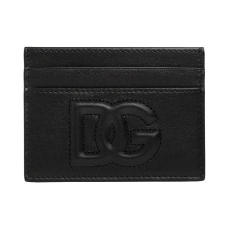 Dolce & Gabbana Card case with logo , Zwart , Dames , Maat: ONE Size Portefeuilles