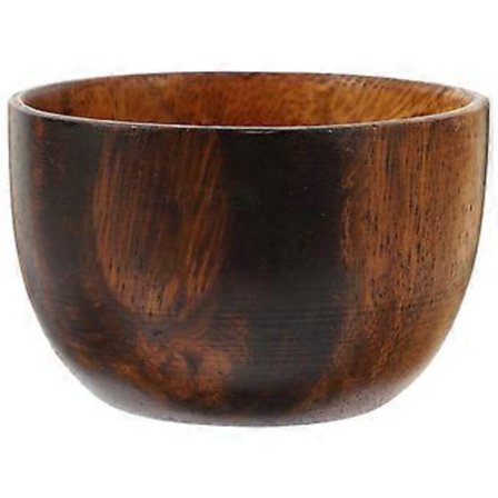 Naturlig Träskål Hushållsmatserveringsskål Lätt Träsalladsskål