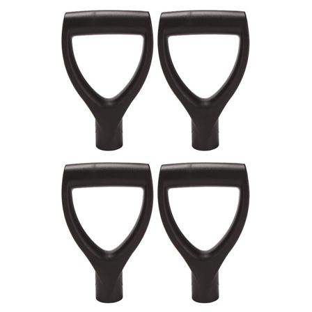 4 stk. D-greb håndskuffe håndtag til gravning Scoop Back Saver udskiftning Rivning havearbejde værktøj sne