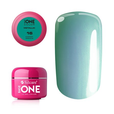 Base one - Metallic - Candy green 5g UV gel
