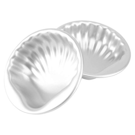 Aluminiumslegeringsskallform for 6 stk DIY kakedekorative former