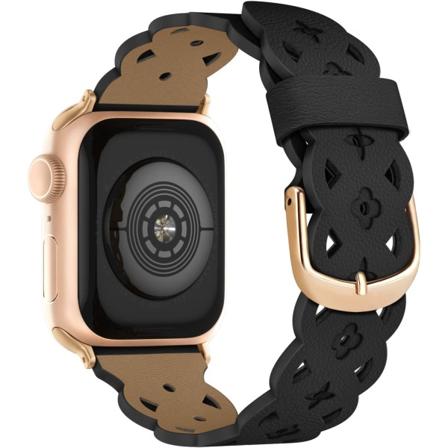 Kompatibel med Apple Watch -remmar 38mm 40mm 44mm Svart 38/40/41 mm
