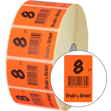 Etikett frukt & grønt 8: