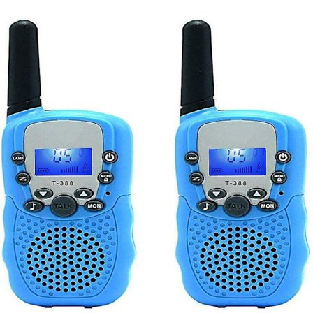 Walkie Talkies til børn 3 km rækkevidde Walky Talky Håndholdt radio Legetøj til børn, 22 kanaler med blitz Udendørs Cam Hi