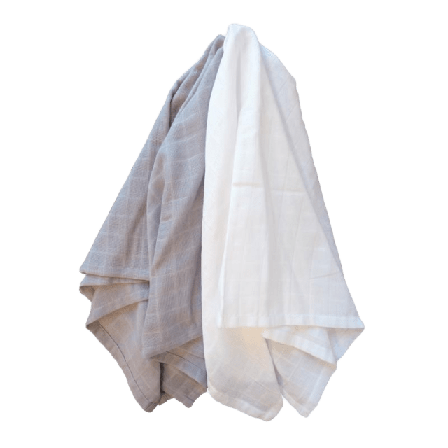 Summerville organic Muslinfiltar 2-pack GOTS Bädda Flerfärgad 70x70 cm