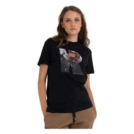 Replay, T-Shirts Zwart, Dames, Maat:S