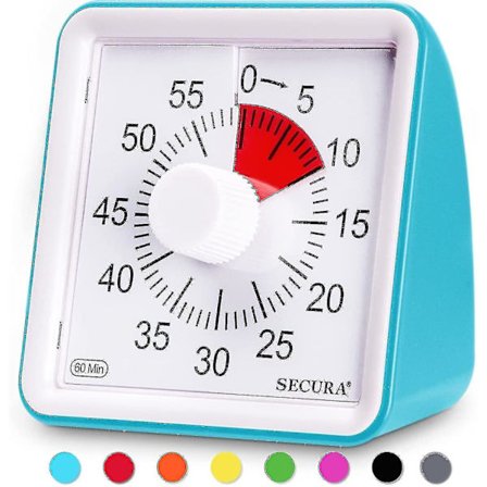 60-minutters Visuell Timer, Klasserom Nedtellingsklokke, Stille Timer For Barn Og Voksne