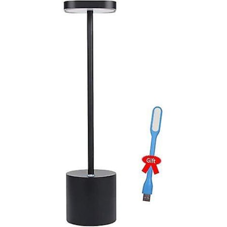 Cordless Table Lamp,led Metal Usb Rechargeable 2-levels Brightness Night Light Desk Lamp Reading Lamp