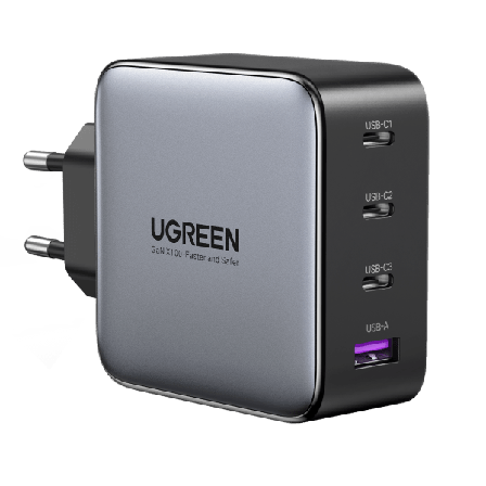 Ugreen Nexode S 100W 4-Port GaN Fast Charger EU gray