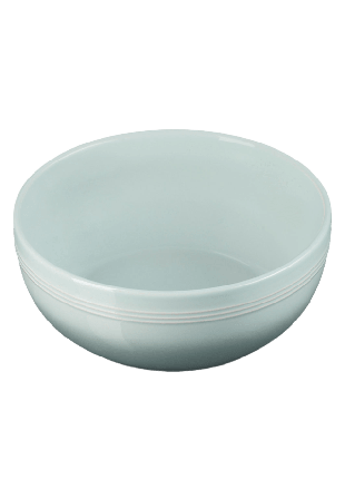 Le Creuset Coupe Stengods Serveringsskål 20Cm Sea Salt Serveringstillbehör Unisex Vit 1,6 L