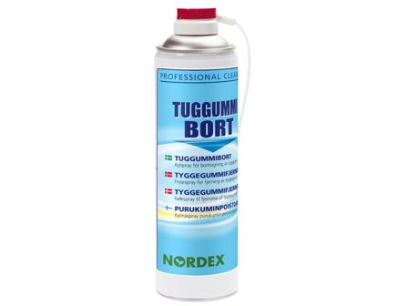 NORDEX Tuggummibort kylspray 500ml - Lyreco - Städ och hygien - Rengöringsmedel - Specialrengöring