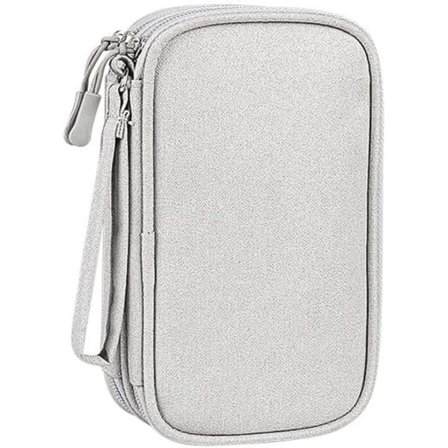 1 stk. Kabelveske, Bærbar Elektronikk Tilbehørsorganisator, Reisekabelveske, Bærbar Kabelorganisator Veske, Teknikkveske for USB-kabler, SD-kort