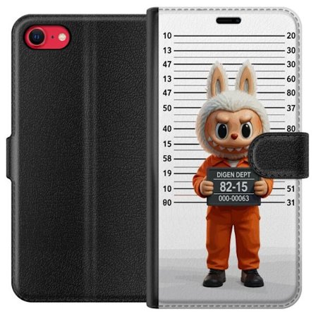 Yhteensopiva Lompakkokotelo Apple Apple iPhone 7 Söpö piirretty pupuhahmo vankilavaatteissa ja vankinumerolla taustana mittamerkinnät