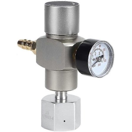 2-i-1 Mini CO2 Regulator til Sodastream med TR21.4 Adapter & 8mm Barbefitting