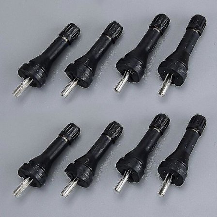 8st Tpms Däcktrycksövervakningssensor Ventilskaft Passar Fiat Chrysler Peugeot Nissan Mitsubishi Renault Jeep Svart