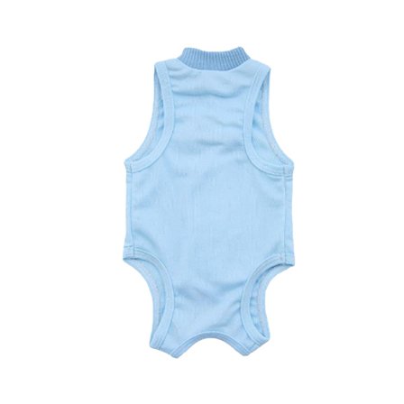 Kirurgiske klær for katter etter operasjon, kattedrakt mykt bomullsstoff pustende stoff, postoperativ pyjamas for