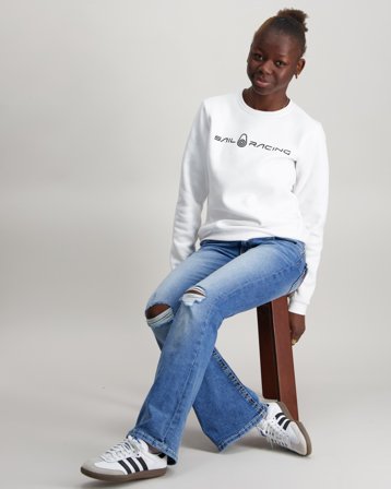 Sail Racing JR BOWMAN SWEATER Biały Swetry Dziewczyna - Kids Brand Store